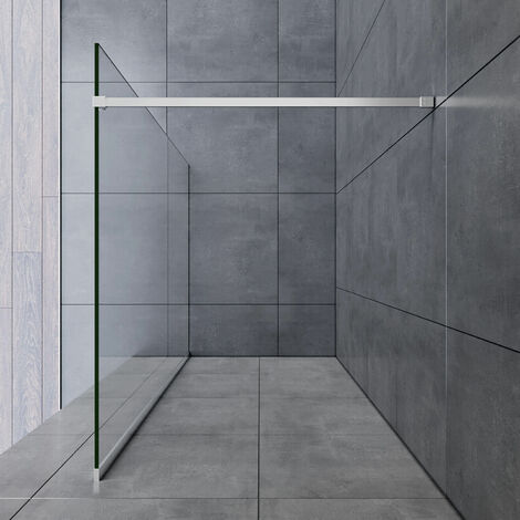 SONNI Walk In Dusche Duschwand Duschabtrennung Duschkabine mit Stabilisator Nano ESG Glas 8mm 110x200cm
