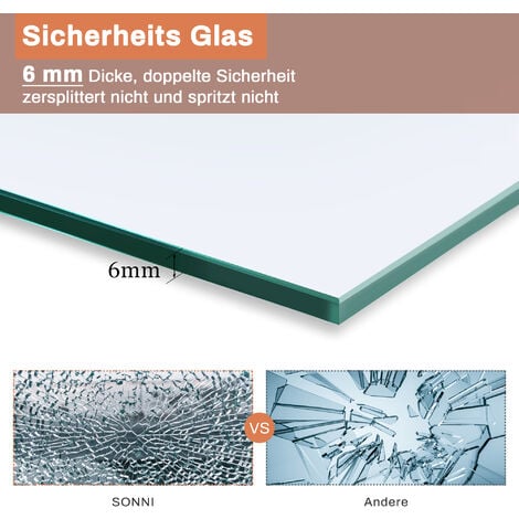 SONNI Duschkabine Eckeinstieg Dusche Scharniertür Duschabtrennung Glas Eckdusche 6mm ESG-Sicherheitsglas Schwarzer Aluminiumrahmen H:195cm 80x80cm