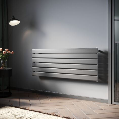 SONNI Heizkörper aus Stahl Design Heizkorper Paneelheizkörper Horizontal Einlagig Anthrazit Flachheizkörper 1200x465mm, 629W