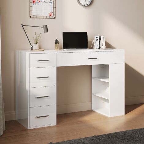 SONNI Hängender Multifunktionstisch 100x38x20 cm  Staufach mit Trennwand  Staubsaugerroboter-freundlich (1/5)