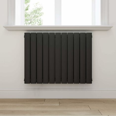 ELEGANT Design Heizkörper Anthrazit Flachheizkörper Heizung Horizontal Doppellagig 630x847mm