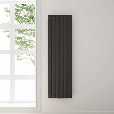 ELEGANT Design Heizkörper Anthrazit Flachheizkörper Heizung Vertikal Einlagig 1600x462mm