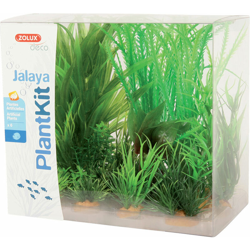 PIANTA 7 CM ARTIFICIALE ACQUARIO PIANTE FINTE PLASTICA CESPUGLIO BLU