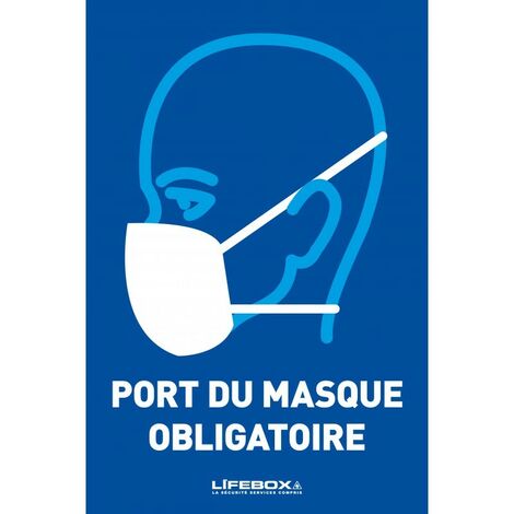 Panneau Autocollant D'Obligation - Masque Anti-Poussière