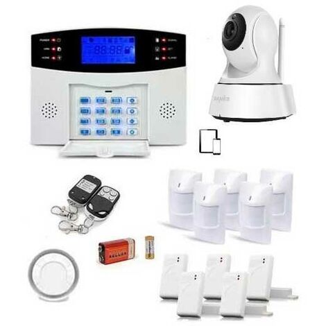 Alarme maison sans fil avec système vidéosurveillance caméra