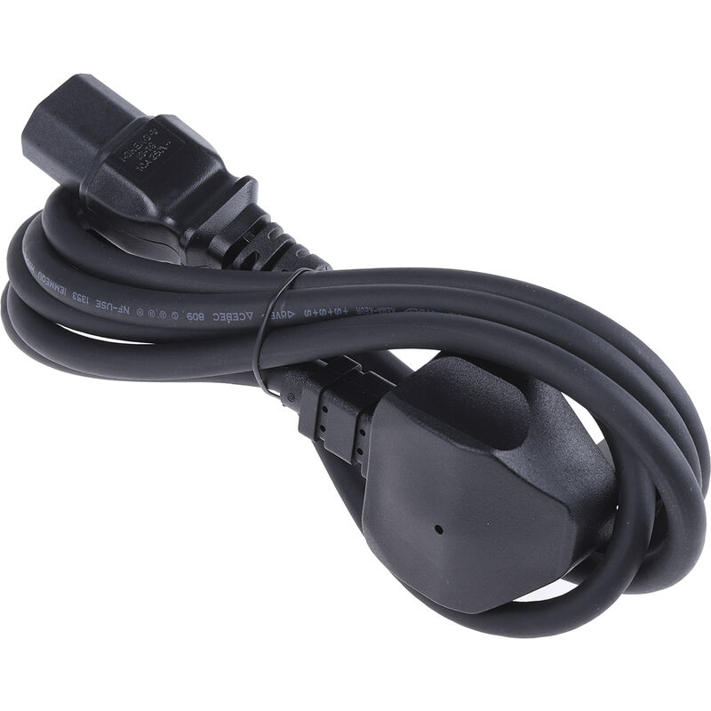 Adaptateur camping prise Schuko/CEE17 1m50. Mâle Schuko (Norme Française) /  Femelle CEE P17 (Norme camping Européenne), 230V-16A 3X1.5mm²