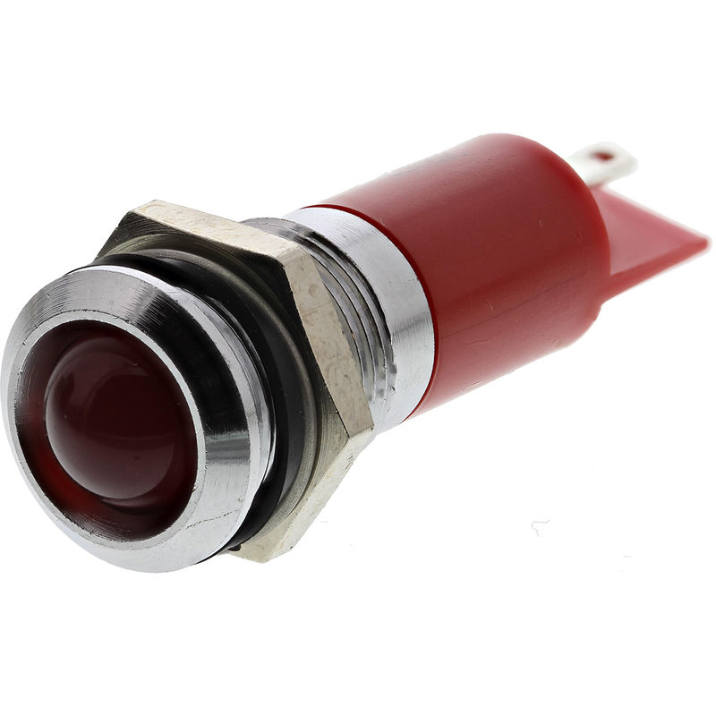 Voyant LED Lumineux Rouge RS PRO, Dia. 14mm, 12V, IP67 ( Prix Pour 1 )