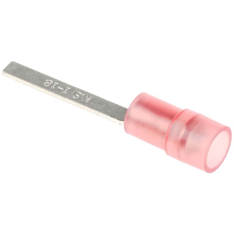 Cosse à sertir type languette, 3mm x 0.75mm, Rouge 16AWG 1.5mm²