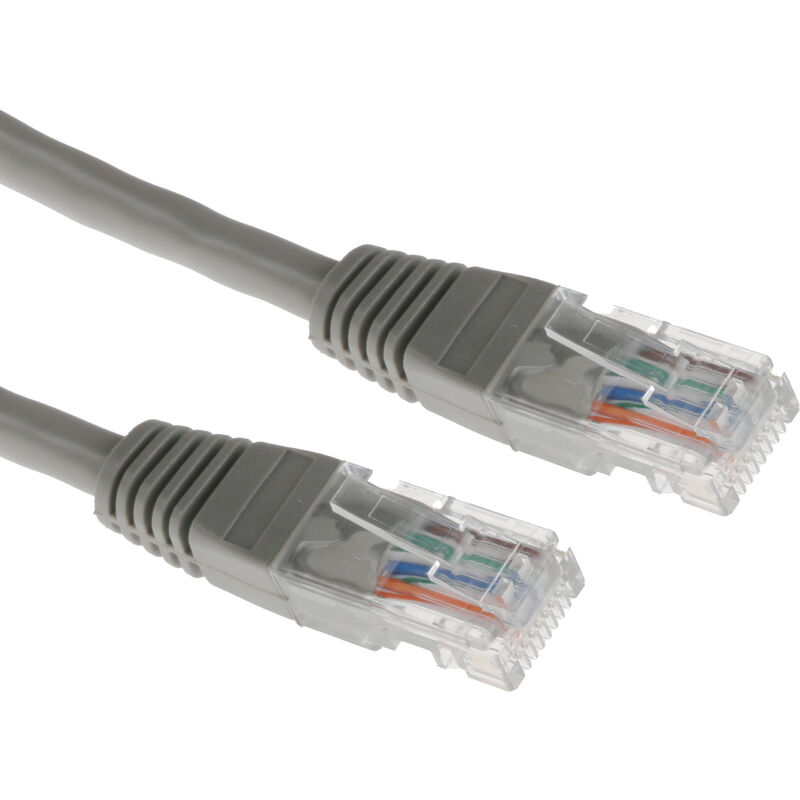 Câble Ethernet catégorie 5e F/UTP RS PRO, Gris, 5m PVC Avec connecteur