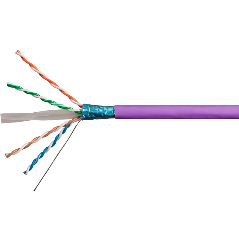 Câble Ethernet catégorie 6a SF/FTP RS PRO, Gris, 100m PVC Sans terminaison