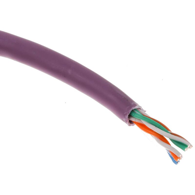 Bobine de câble Ethernet RJ45 Cat 5e monobrin U/UTP exterieur 100m