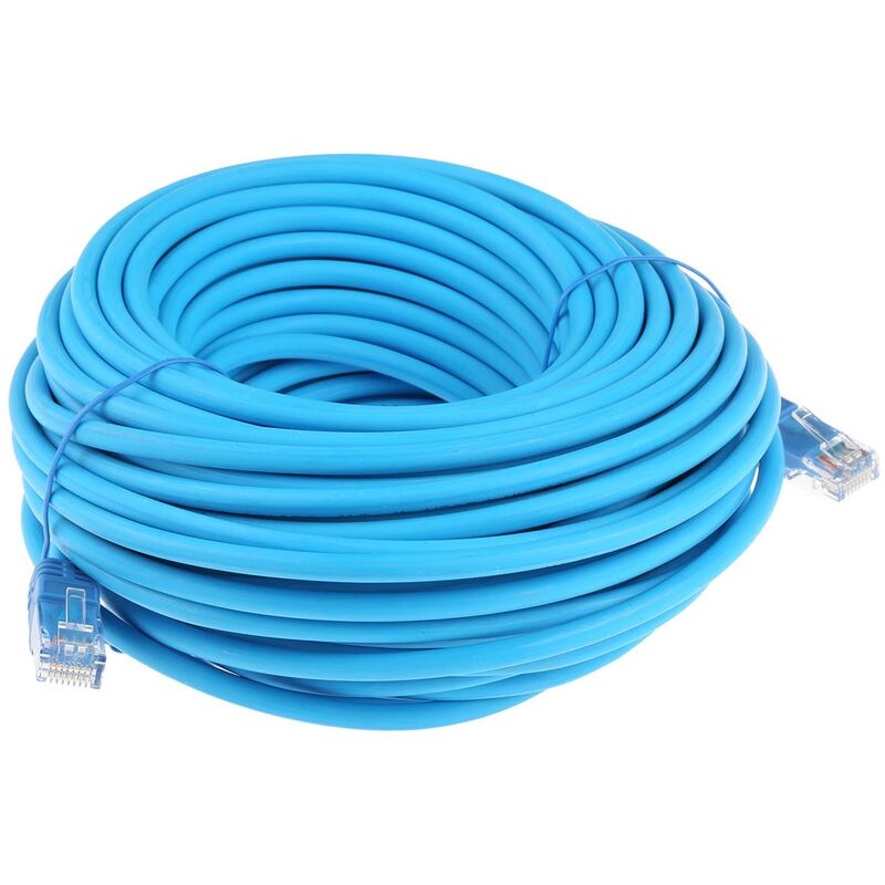 Câble Ethernet catégorie 5e UTP RS PRO, Bleu, 20m PVC Avec connecteur