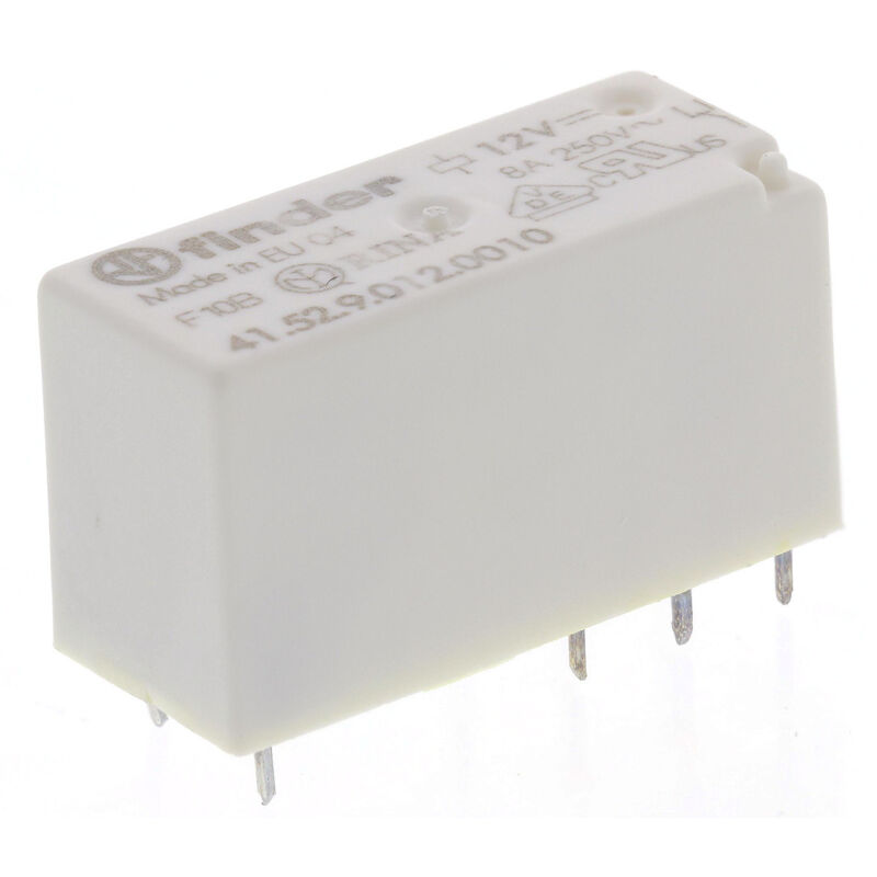 Relais De Puissance Finder 46.52.9.012.0040 - Bobine 12V DC, 8 A, DPDT, Neuf