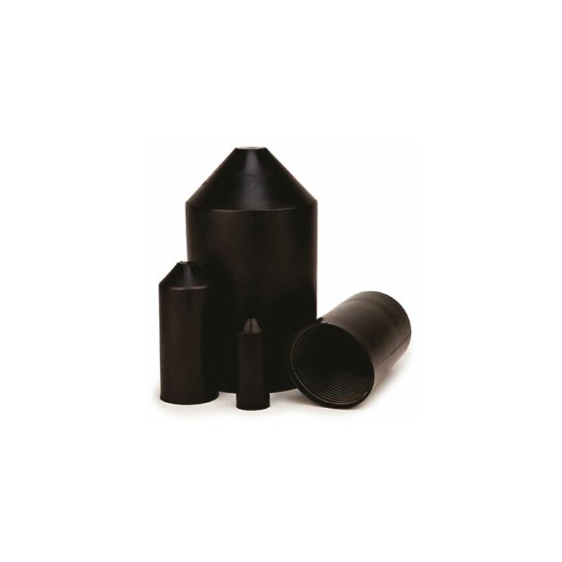 Capot RF 3M, diamètre interne: 20mm, pièce adhésive, Polyoléfine, Noir ( Prix pour 1 )
