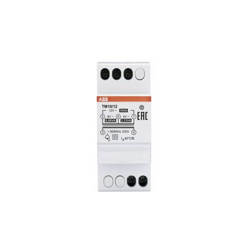 Transformateur à cloche ABB, Vin 230V, Vout 4  12V c.a., 10W ( Prix pour 1 )
