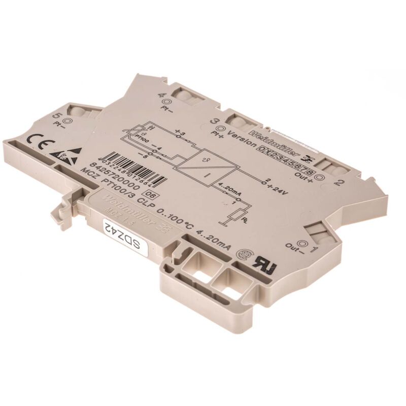 Conditionneur De Signal DC 24V - Transmetteur Isolateur 4-20mA Vers 0-10V - 1 Entrée 1 Sortie
