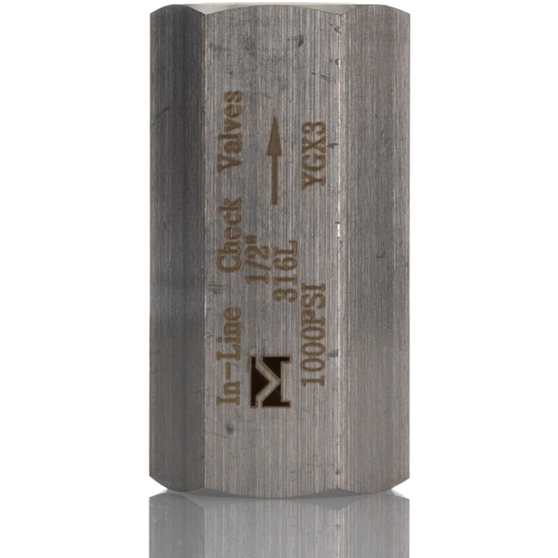 Clapet Anti-retour (check Valve) En Acier Inoxydable - Tailles 1/8" à 1/2" - Neuf