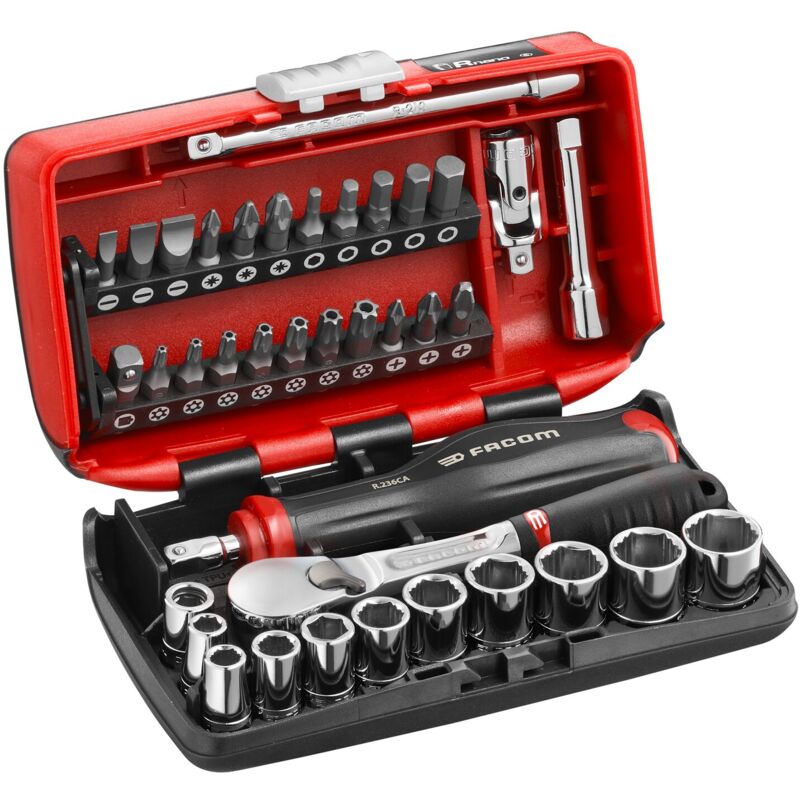 Facom ST.1/4 Douille Tournevis 1/2' 6 Pans 1/4 - Outil Professionnel Chromé