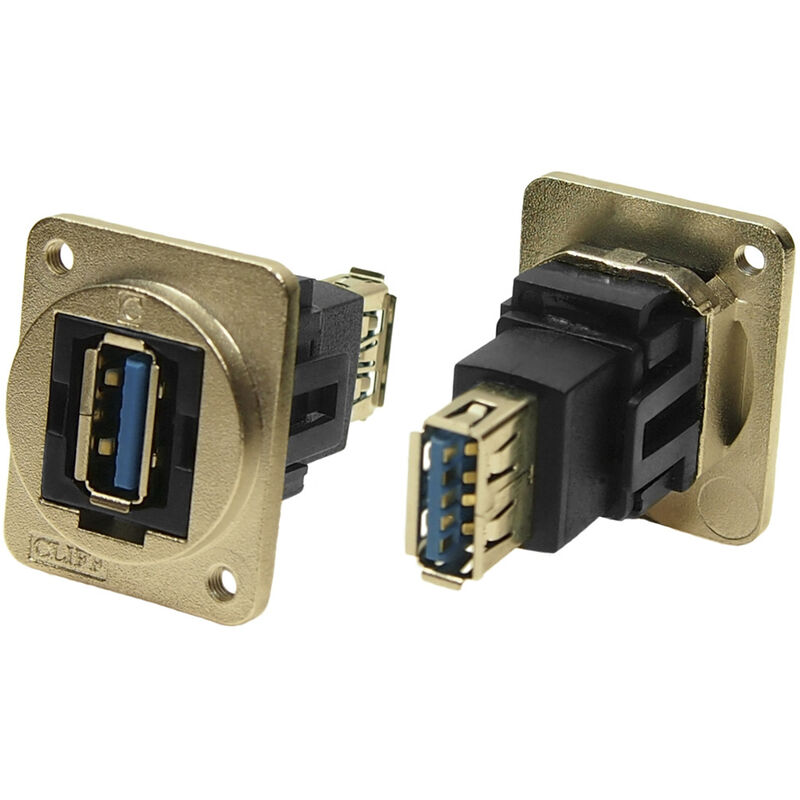 Connecteur USB 3.0 A to A Femelle RS PRO ports, Montage