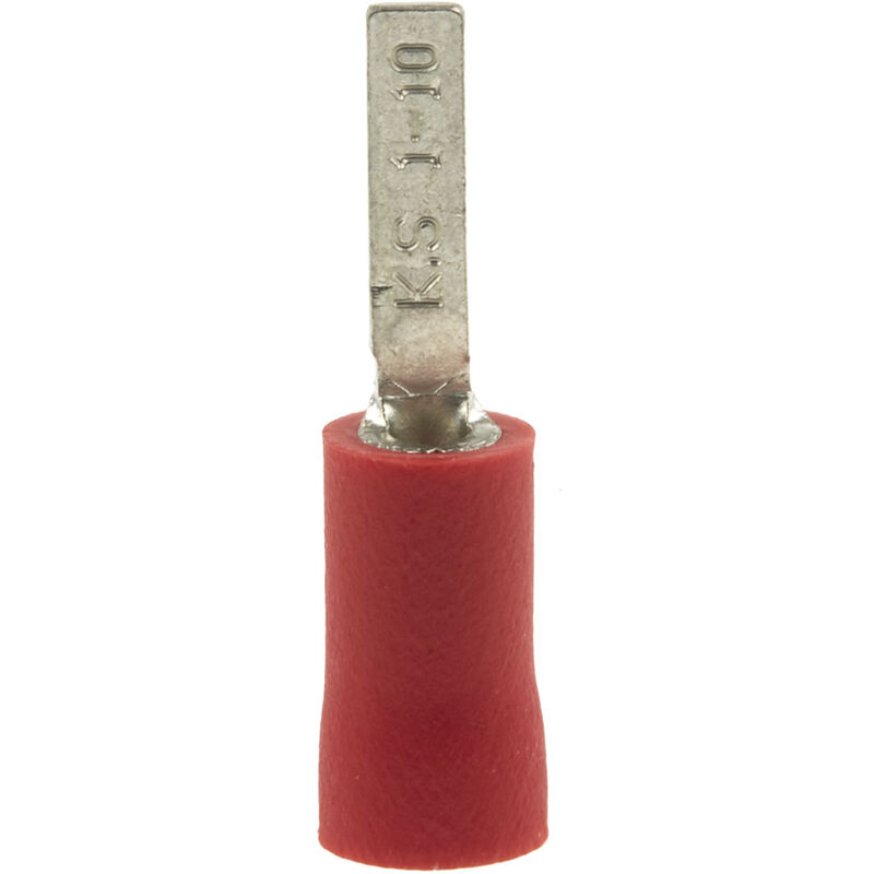 Cosse à sertir type languette, 3mm x 0.75mm, Rouge 16AWG 1.5mm²