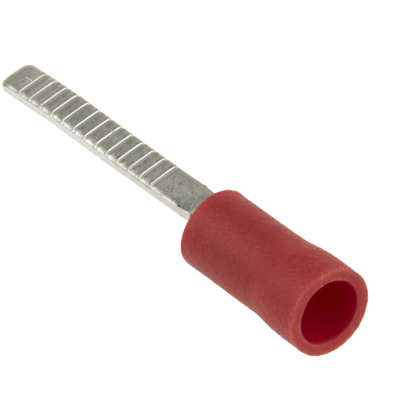 Cosse à sertir type languette, 3mm x 0.75mm, Rouge 16AWG 1.5mm²