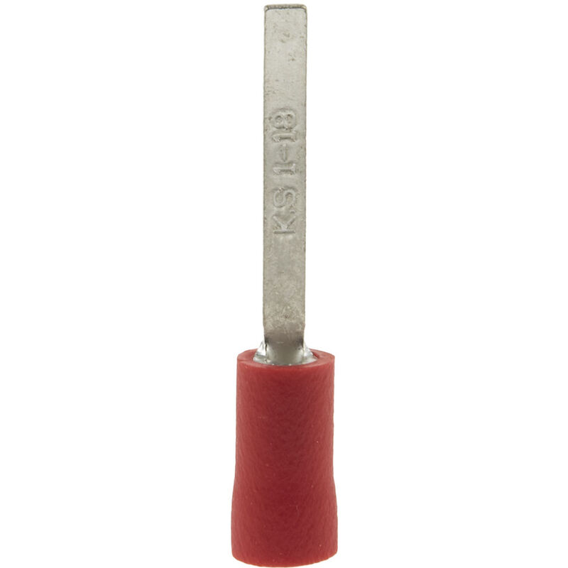 Cosse à sertir type languette, 3mm x 0.75mm, Rouge 16AWG 1.5mm²