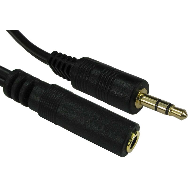 Câble de séparation en Y pour écouteurs, couleur noire, Double prise Jack  3.5mm, 1 à