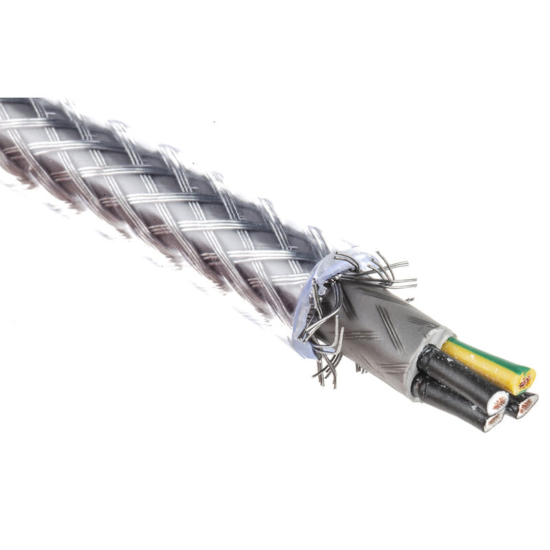 Câble de commande Blindé RS PRO 300/500 V, 5 x 0,75 mm², gaine PVC