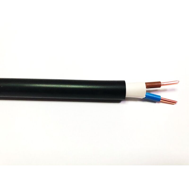 Câble d'alimentation RS PRO 2x0,5 mm², gaine PVC Blanc, 100m