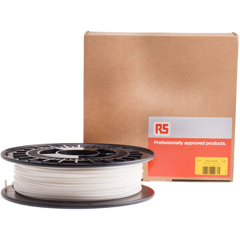 Filament pour imprimante 3D RS PRO, PLA mat, Ø 2.85mm, Noir mat