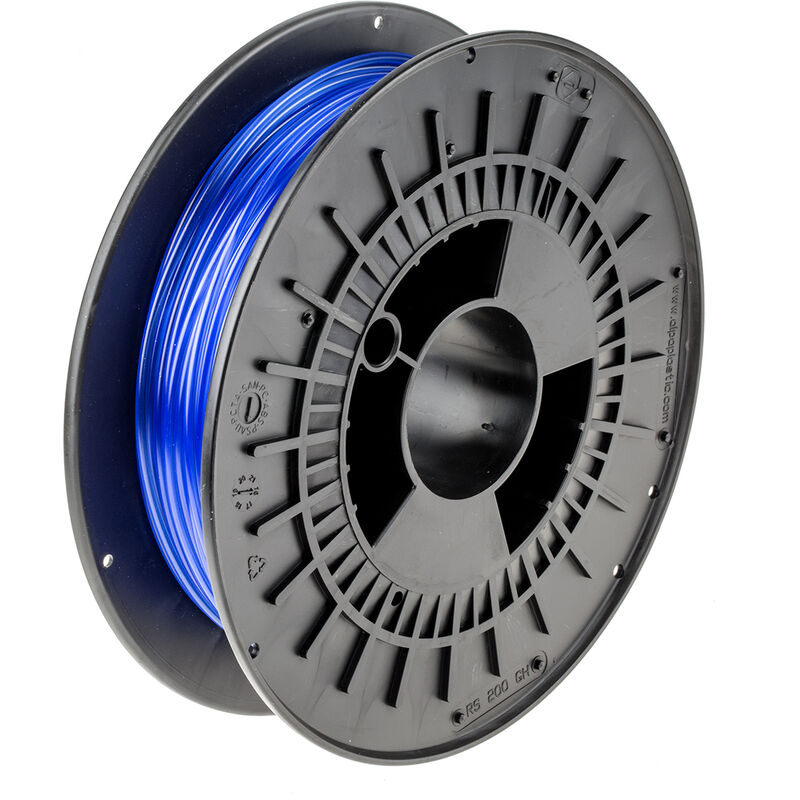 Filament pour imprimante 3D RS PRO, PET, Ø 1.75mm, Bleu, 1kg, FDM