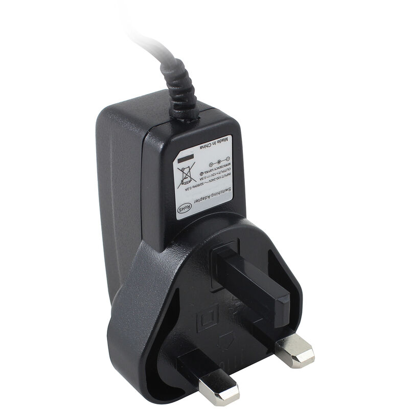 Alimentation enfichable 12V c.c., 500mA, 6W, Interchangeable