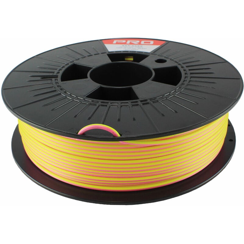 Filament pour imprimante 3D RS PRO, Ø 2.85mm, Rose/jaune, 300g