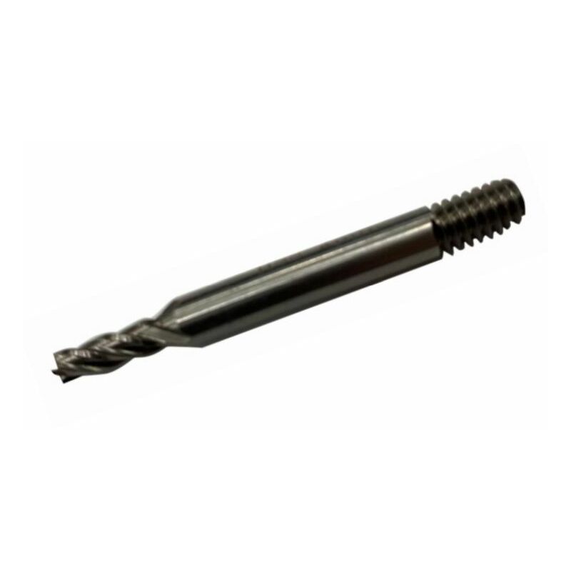 Fraise En Bout à Deux Spirales HSS 8 Mm - Longueur 38 Mm, Pour Bois, Plastique, CNC