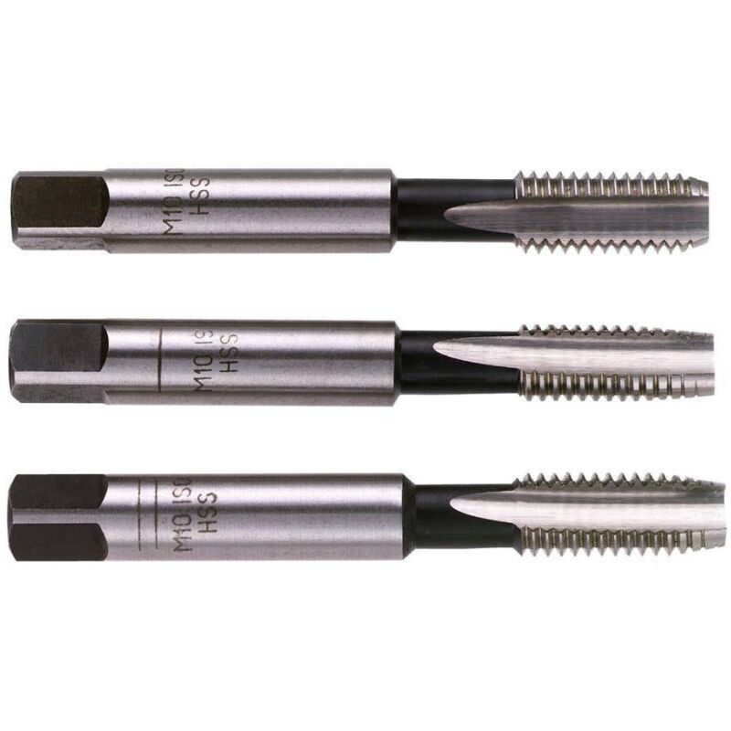 Taraud Conique 3 Lèvres M13 X 400 Pas à Gauche - HSS Série Longue JANIN - Occasion