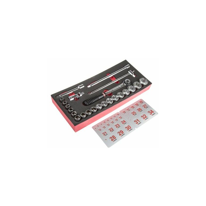 Jeu de douilles Facom 1/2" Carré 23 pièces ( Prix pour 1 )