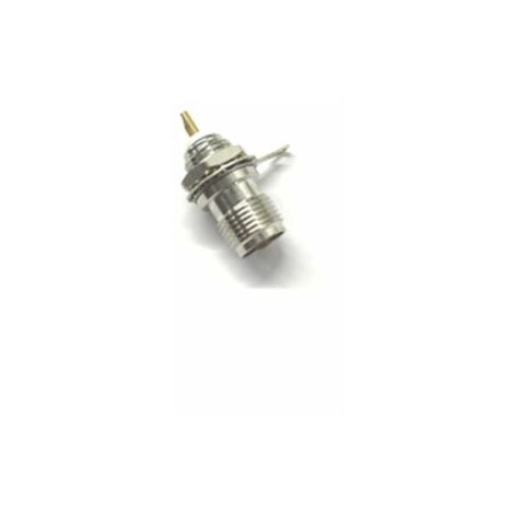 Connecteur coaxial RS PRO Femelle Droit, raccordement A souder 50O Traversée de cloison ( Prix pour 1 )