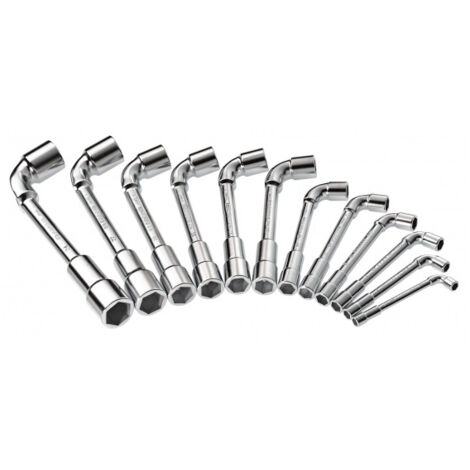 Facom – Jeu de clés à douille Hex 16 pièces – Dimensions 8 à 24 mm – Pour travaux mécaniques – Métal durable