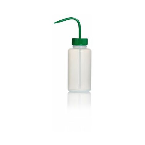 Bouteille de laboratoire RS PRO bouchon Vert Non, 500ml, en Polyéthylène basse densité, à Col Large ( Prix pour Paquet de 5 )