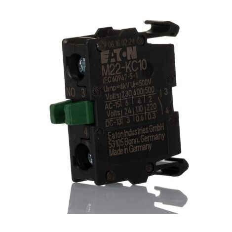 Élément de contact 1 NO - IP20 - M22-KC10 - 216380 - Eaton