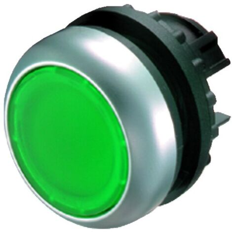 Tête de bouton poussoir Eaton, Eaton Moeller Vert, Ø découpe 22mm, Momentané ( Prix pour 1 ) (1/4)