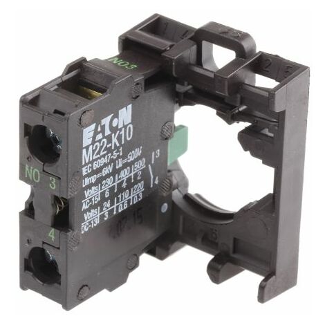 Eaton M22-AK10 Élément de contact 1 NO (T) 230 V/AC, 400 V/AC, 500 V/AC, 24 V/DC, 110 V/DC, 220 V/DC 1 pc(s)