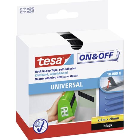 Ruban auto-agrippant Tesa, 20mm x 2.5m, Noir ( Prix pour 1 )