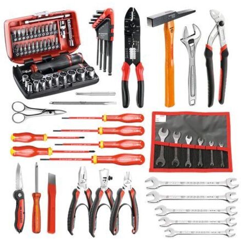 Facom – Coffret multi-outils électricien 39 pièces – Outils métriques pour travaux électriques – Précision et durabilité