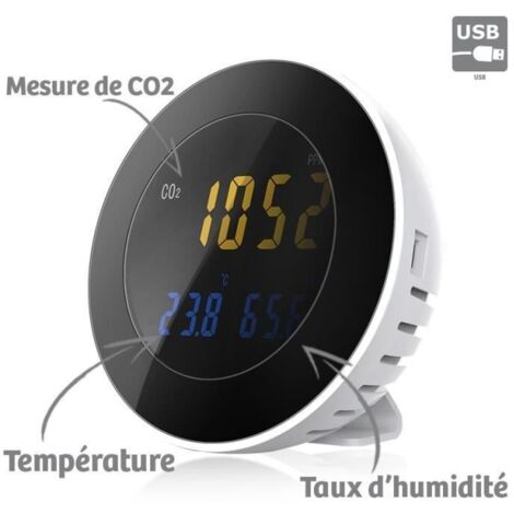 Moniteur Qualité Air Intérieur Therm La Mode – CO2, TVOC, PM2.5/PM10, HCHO, Température, Humidité & AQI