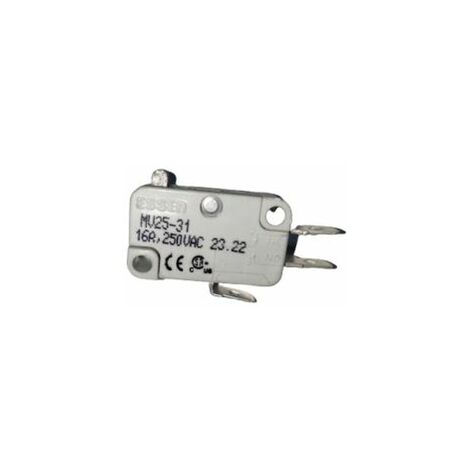 Microrupteur à bouton poussoir RS PRO, Connexion rapide, SPDT, 10 A @ 250 V CA 250V ( Prix pour 1 )
