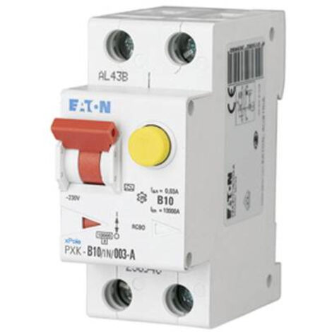 Disjoncteur différentiel magnéto-thermique Eaton 10A 1P+N, sensibilité 30mA Type B, Eaton Moeller ( Prix pour 1 )
