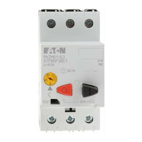 DISJONCTEUR DE PROTECTION MOTEUR EATON PKZM01-6,3 278483 6.3 A 1 PC(S)