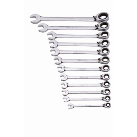 Jeu de clés SAM, Ouverture 8-9-10-11-12-13-14-15-16-17-18-19mm, Long. 290 x 98 x 62 mm ( Prix pour 1 ) (1/2)