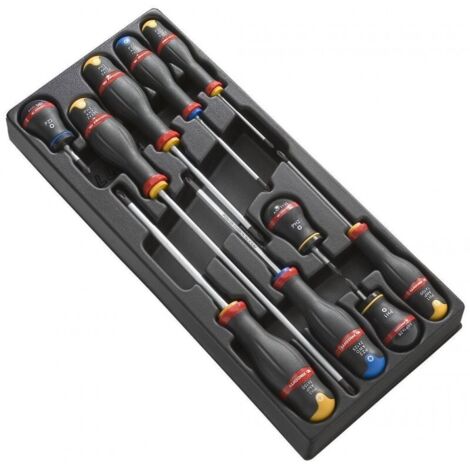 FACOM MOD.AT5 MODULES DE 10 TOURNEVIS PROTWIST® EN PLATEAU THERMOFORMÉ - 900G